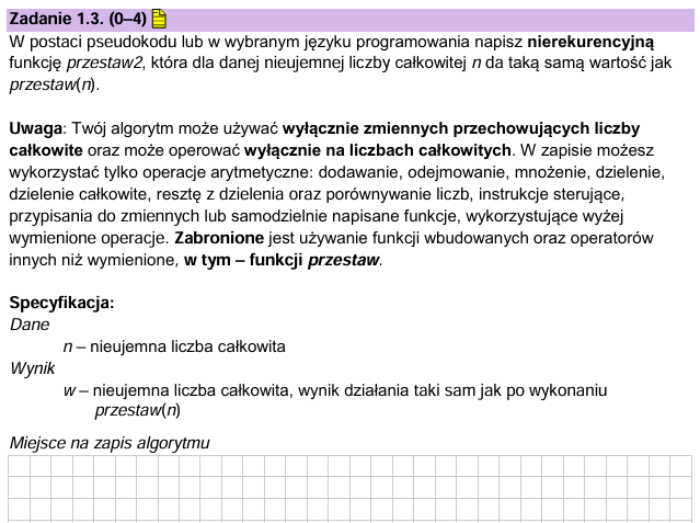 Analiza matury z informatyki 2025 – Rozwiązania