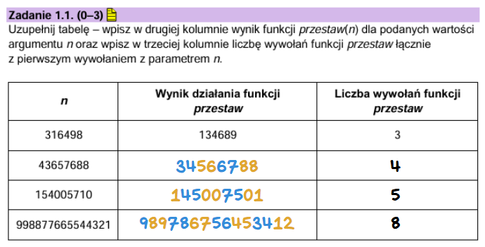 Analiza matury z informatyki 2025 – Rozwiązania