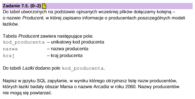 Analiza matury z informatyki 2025 – Rozwiązania