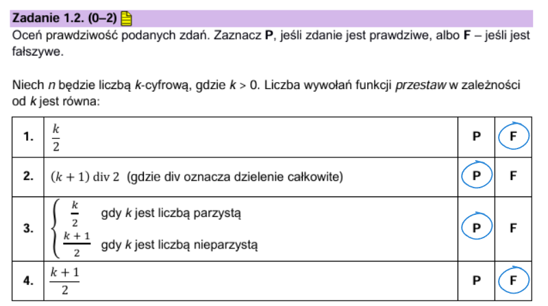 Analiza matury z informatyki 2025 – Rozwiązania