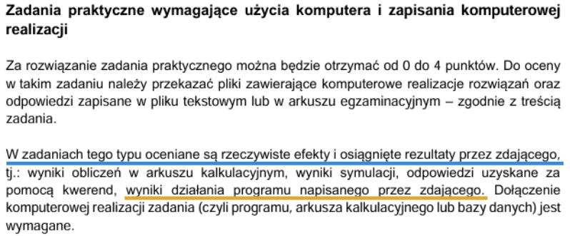 Czy można modyfikować pliki z danymi na maturze z informatyki?