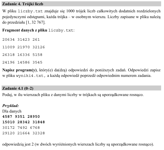 Czy można modyfikować pliki z danymi na maturze z informatyki?
