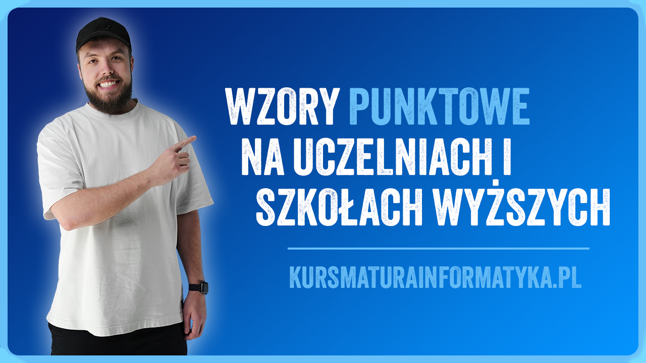 Studia informatyczne — wzory punktowe na uczelniach i szkołach wyższych w Polsce.